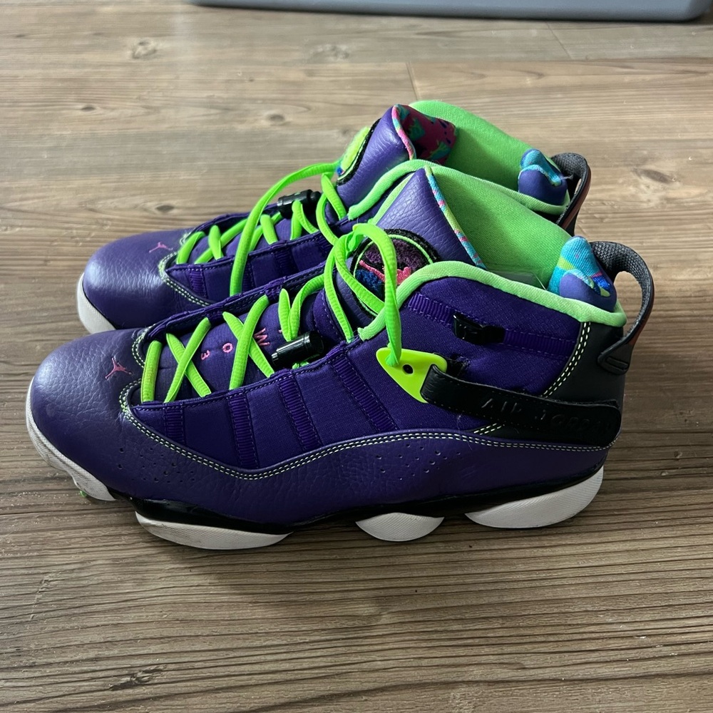 Nike Purple and Green Men's Sneakers